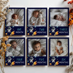 Astronaut First Year Photos, Astronaut 1st Birthday Photos, Astronaut Baby's First Year Month Photos, Monthly Photo Banner