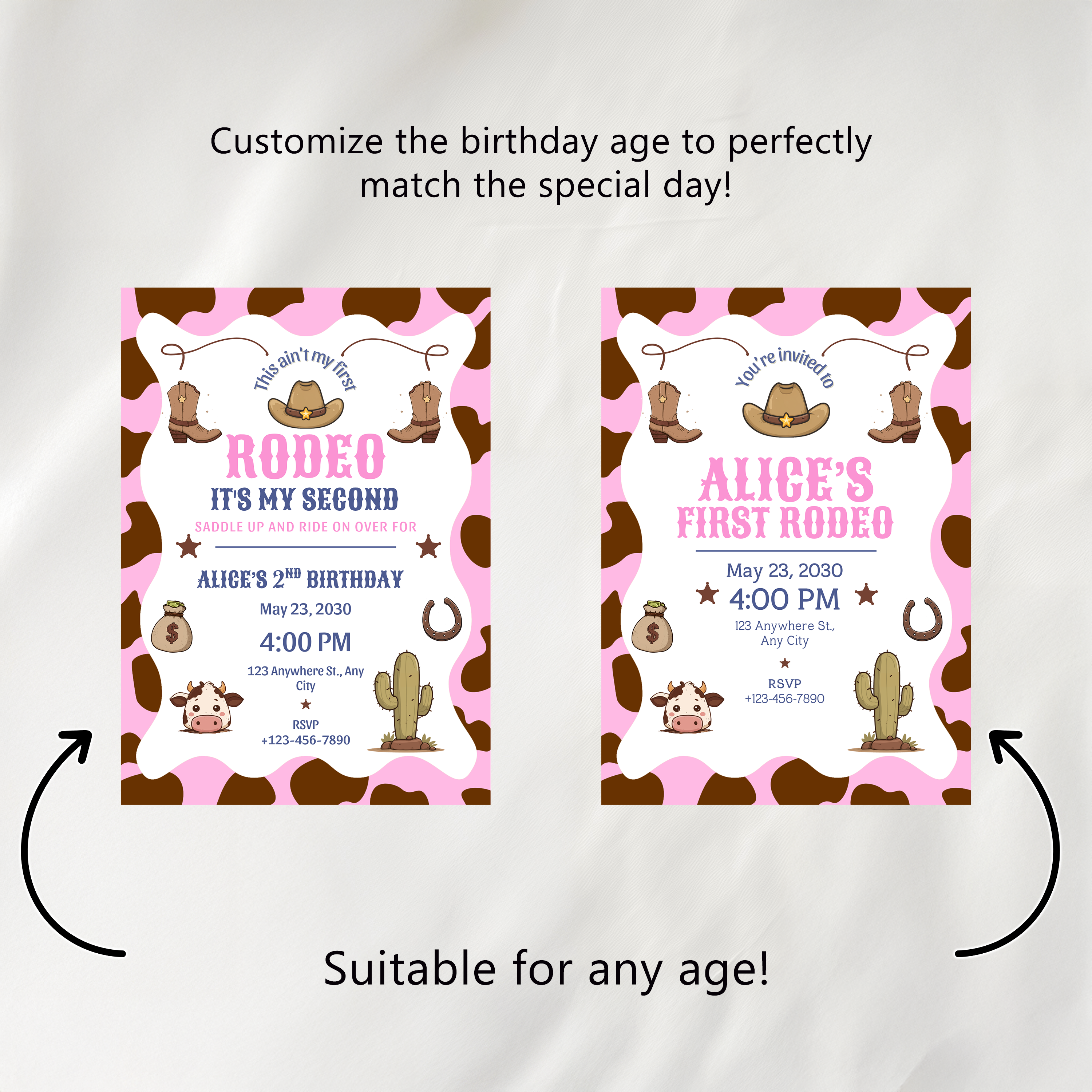 Cowgirl Rodeo Birthday Bundle | Second Rodeo Party Decorations 9185