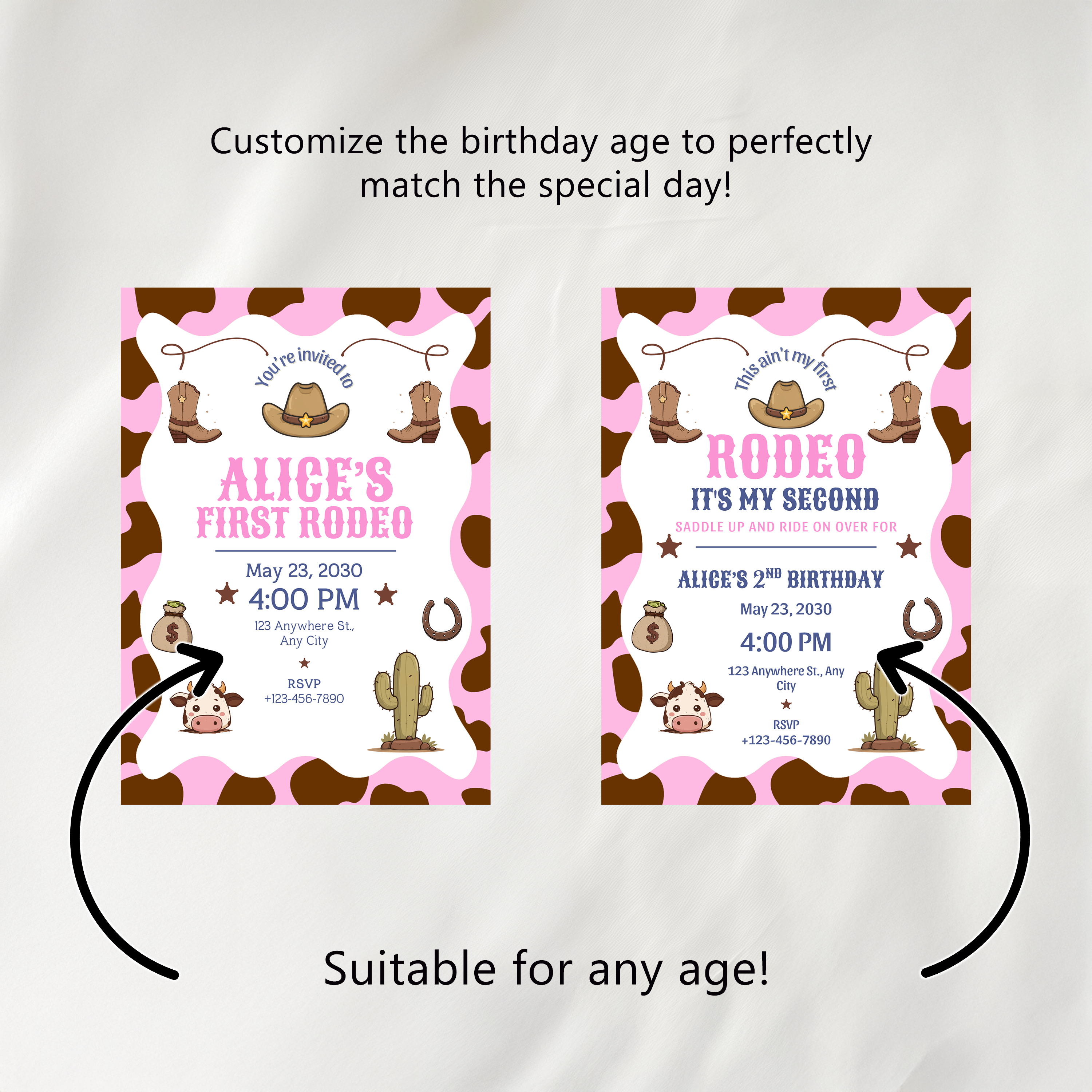 Editable First Rodeo Cowgirl Party Decorations | First Rodeo Cowgirl Birthday Bundle | First Rodeo Cowgirl Party Set | Instant Download 8538
