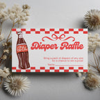 Ready to pop Baby Shower Diaper Raffle Card, Soda Printable Nappy Raffle Cards