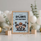 Singer Kpop Birthday Welcome Sign, Singer Kpop Birthday Sign, Editable Template, Singer Kpop Theme Party decorations Instant download