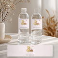 Pink Winnie the Pooh Water Bottle Labels, 1st Birthday Printable Bottle Label