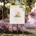 Pink Winnie the Pooh Welcome Sign, Birthday Sign