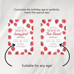 Berry First Birthday Decorations, Strawberry 1st Party Bundle, Strawberry Set