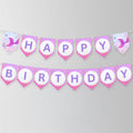 Mermaid Birthday Banner, Printable Happy Birthday Banner, Happy 1st Birthday Banner, First Birthday Decoration, Mermaid Birthday Banner 9168