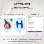 Fun to Be One Birthday Banner, Happy Birthday Printable Banners