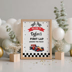 Racing Car Birthday Welcome Sign, Racing Car Birthday sign, Editable Template, Fast Car Theme Party decorations Instant download 5987