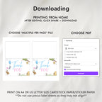 Winnie the Pooh Gender Reveal Thank You Card Template, Baby Shower Special Thanks