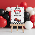 Racing Car Birthday Welcome Sign, Racing Car Birthday sign, Editable Template, Fast Car Theme Party decorations Instant download 5987