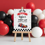 Racing Car Birthday Welcome Sign, Racing Car Birthday sign, Editable Template, Fast Car Theme Party decorations Instant download 5987