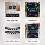 Editable Music Neon K-pop Party Decorations | Music Neon Kpop Singer Birthday Bundle | Music Korean Pop Party Set | Instant Download