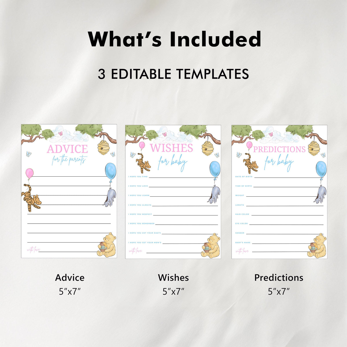 Winnie the Pooh Gender Reveal, Baby Shower Advice, Wishes and Predictions