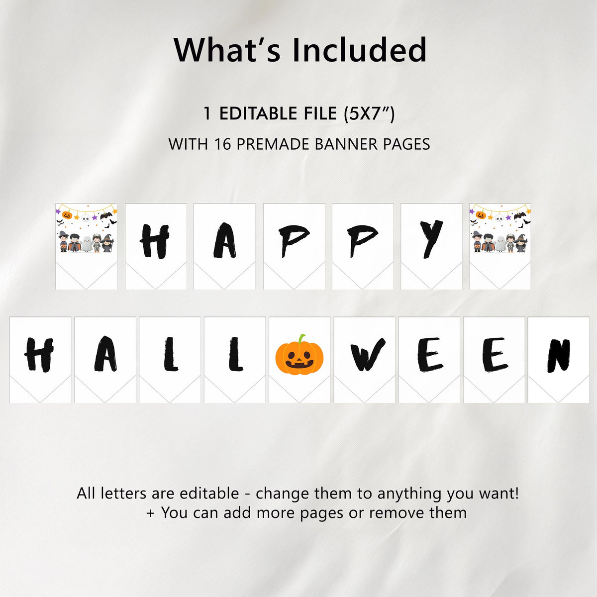 Happy Halloween Banner, Costume party Banner, Halloween Banner, Instant Download