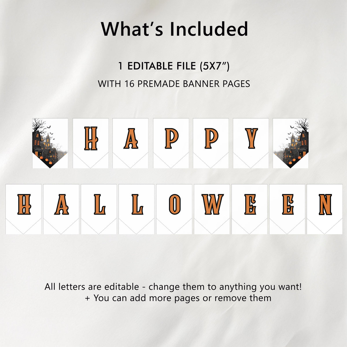 Happy Halloween Banner, Costume party Banner, Halloween Banner, Instant Download