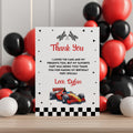 Racing Car Editable Birthday Thank you card, Racing Car Thank you card Printable Template Instant Download 5987