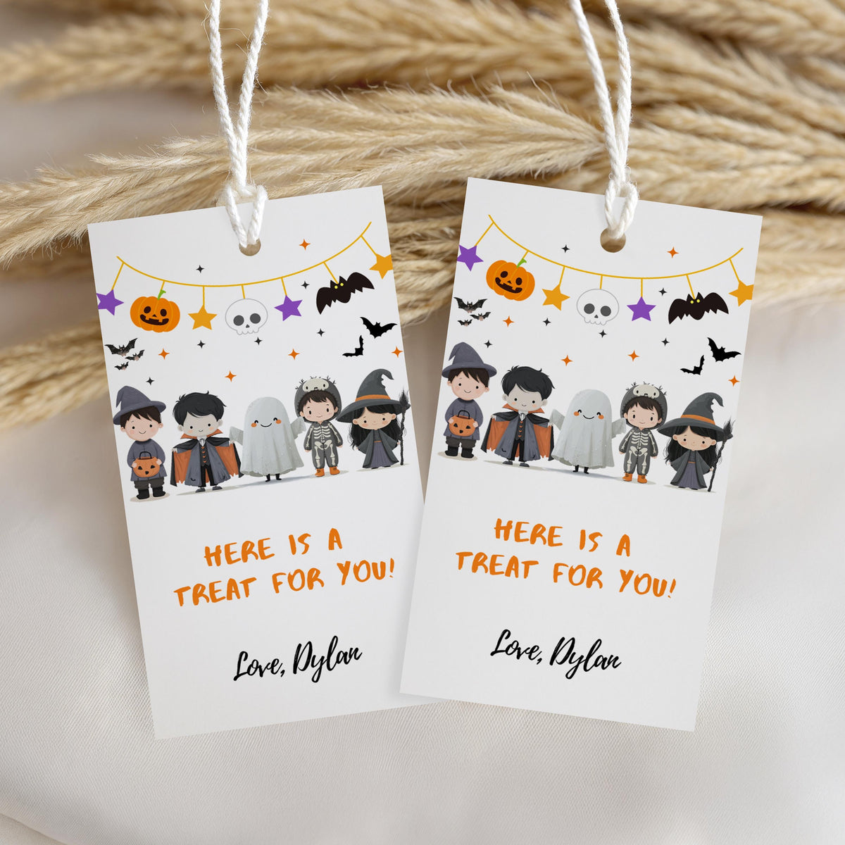 Halloween Kids Costume Party Favor tags, Halloween Kids Costume Party Thank you tags, Halloween Kids Costume Party, Template Download