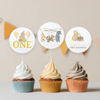 Winnie the Pooh Cupcake Topper, Birthday Cupcake Toppers