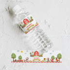 Editable Farm Water Bottle Label, Farm Label, Barnyard Water Bottle Label, Barnyard bottle Label, Farm Bottle Label