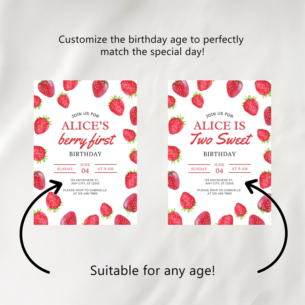 Berry First Water Bottle Labels, Strawberry 1st Birthday Printable Bottle Label
