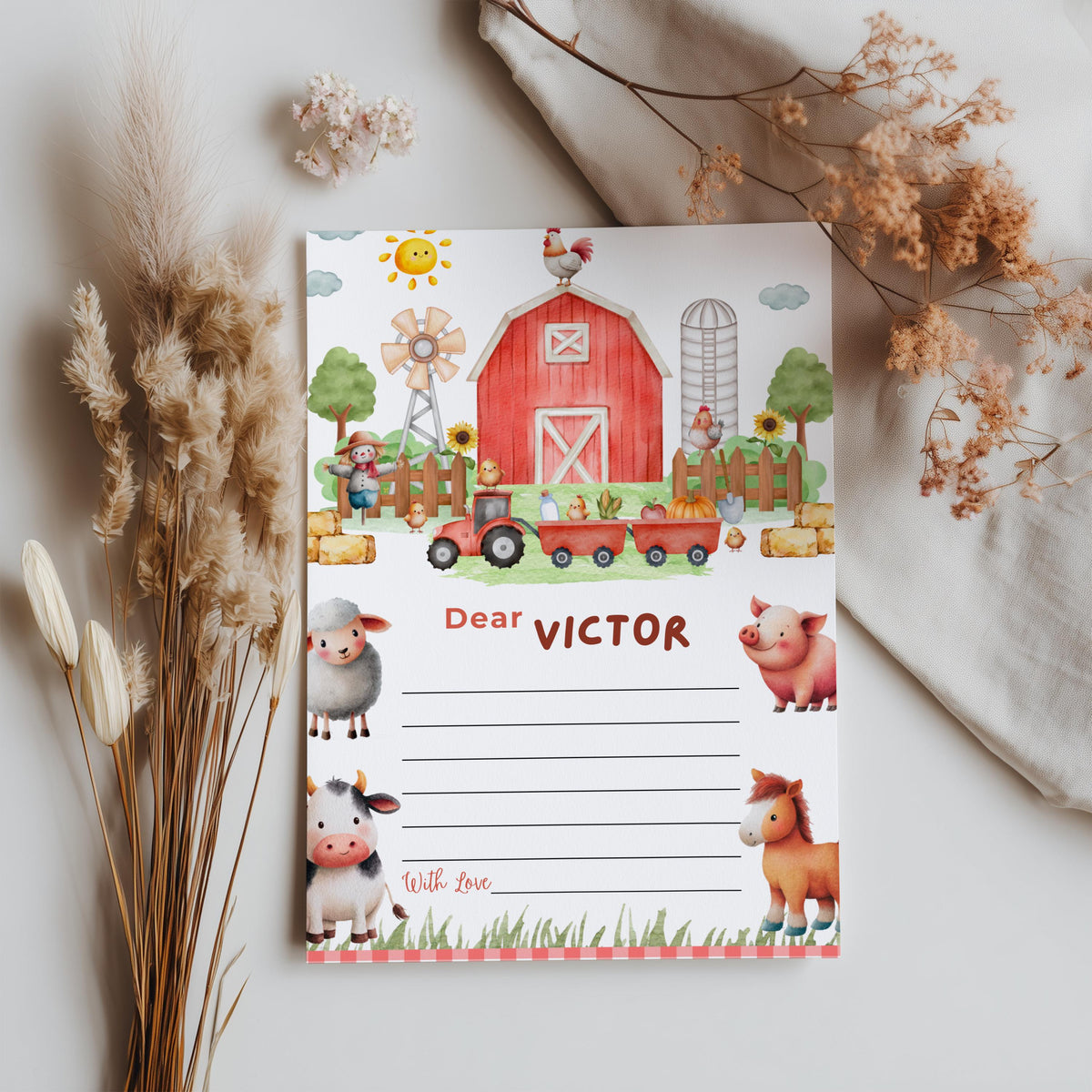 Farm Birthday Time Capsule Sign, Cute Animals 1st Birthday, Barnyard Decorations