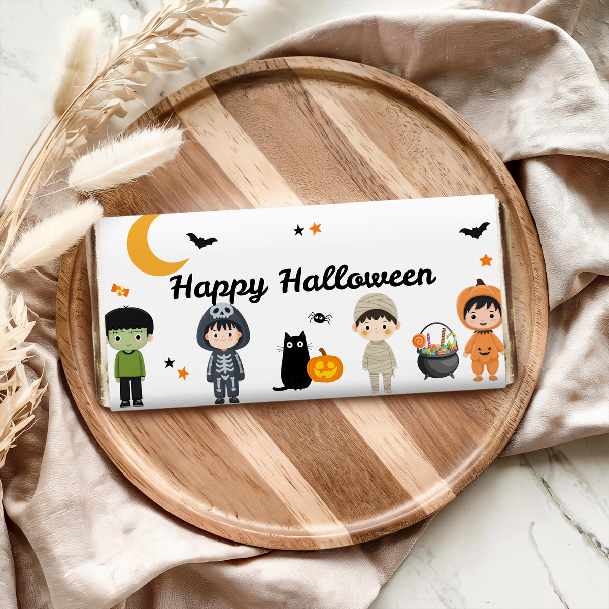 Editable Halloween Party, Halloween Costume Party Candy Bar Wrapper, Halloween Decorations Party, Instant Download
