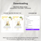 Winnie the Pooh Thank You Card Template, Printable Thanks Card