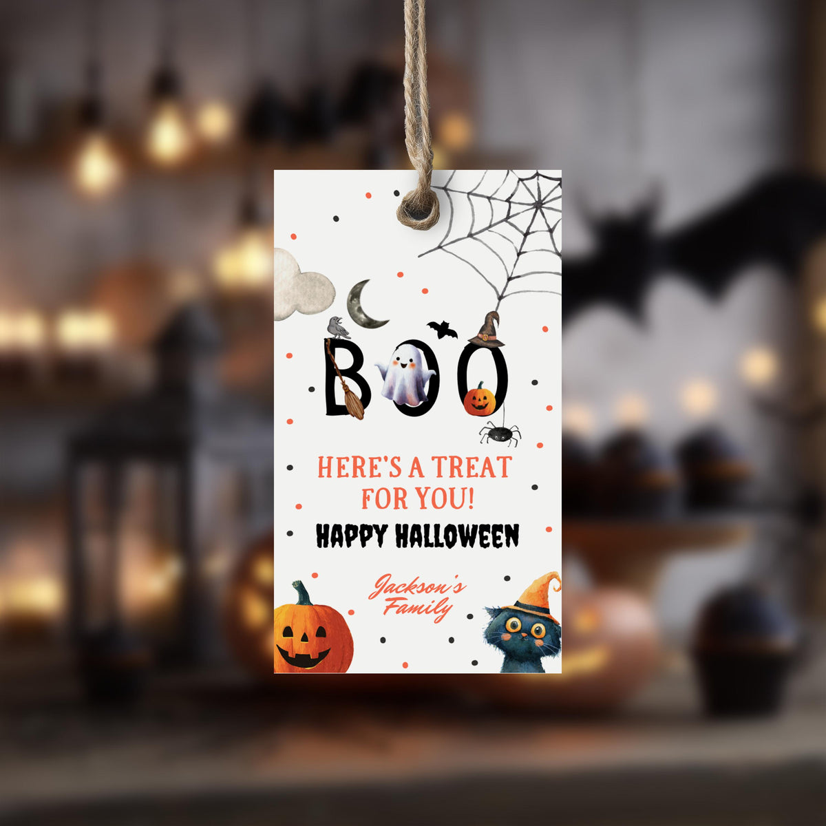 Halloween Party Invitation Template, Digital Download