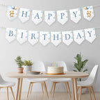 Teddy Bear Happy Birthday Banner