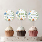 Dinosaur Birthday Cupcake toppers, Dinosaur Party Cake toppers, Dinosaur Template printable, Instant Digital download 9165