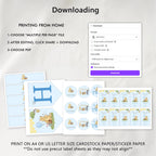Blue Winnie the Pooh Party Bundle, Printable Birthday Decorations Party Set