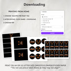 Editable Halloween Pumpkin Face Party Bundle Decorations, Pumpkin Face Party Package Bundle, Halloween Pumpkin Face Decorations