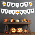 EDITABLE Halloween Party Banner, Happy Halloween Party Banner Printable, Halloween Pumpkin Party Templates Instant download
