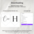 Minimalist Modern Birthday Banner, Happy 1st Birthday Banners, Gender neutral Flags, 9175