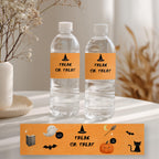 Editable Halloween Cute Costume Party Bottle Label | Instant Download | Printable Water Bottle Wrapper