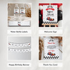 Growing Up Two Fast Birthday Party Decorations | Racing Red Car Bundle | Party Set 9179