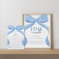 Blue Bow Time Capsule Sign, Blue Ribbon 1st Birthday Time Capsule