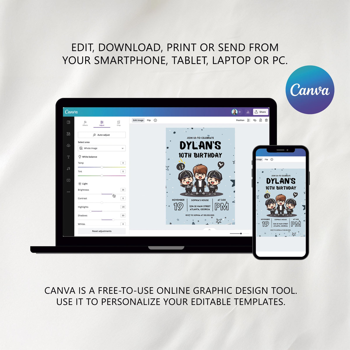 Editable K-pop Food Tags | Korean Pop Party Buffet Labels | Kpop Tent Cards | Printable Table Labels | Instant Download
