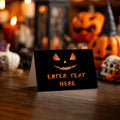 Editable Halloween Pumpkin Face Party Food Tags | Halloween Buffet Labels | Halloween Party Tent Cards | Instant Download