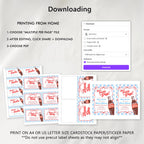 She's Ready to pop Baby Shower Invitation Bundle, Soda Baby Party Invite