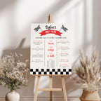 Red Car First Birthday Milestone Sign, Racing Cars 1st Birthday Milestone Board, Milestone Poster Printable, Baby First Year 5987