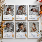 Teddy Bear Milestone First Year Photos, Monthly Photo Banner