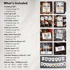 Editable Spooktacular Halloween Costume Party Bundle Decorations, Halloween Costume Party Package Bundle, Halloween Party Bundle