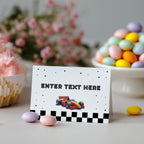 EDITABLE Racing Car Food tags, Racing Car Party Buffet label, Fast Car Tent card Food Labels Place Table Printable Instant download 5987
