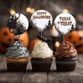 Editable Halloween Party Cupcake Toppers | Printable Cake Toppers | Instant Download Template