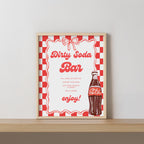 Ready to pop Mimosa Bar Sign, Retro Soda Momosa Bar Baby Shower