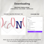 Baseball High Chair Banner, Rookie Printable Bunting Flag