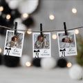 Black Bow Minimalist First Birthday Photo Banners, 1st Birthday Banner, Gender Neutral Cards 9174