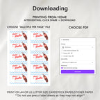 Ready to pop Baby Shower Diaper Raffle Card, Soda Printable Nappy Raffle Cards