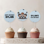 Editable K-pop Birthday Cupcake Toppers | Korean Pop Party Cake Toppers | Instant Digital Download
