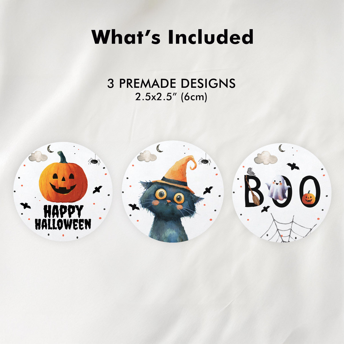 Editable Halloween Cute Costume Party Cupcake Toppers, Boo Halloween Printable Cake Toppers, Instant Download